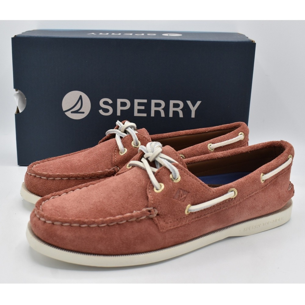 Sperry Boat Shoes Womens 7 Terracotta Rust Suede NEW Authentic Original